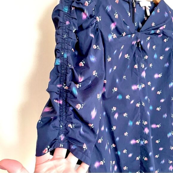 Rebecca Taylor Floral Puff Sleeve Blouse - Picture 6 of 10